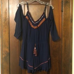 Navy Blue Romper